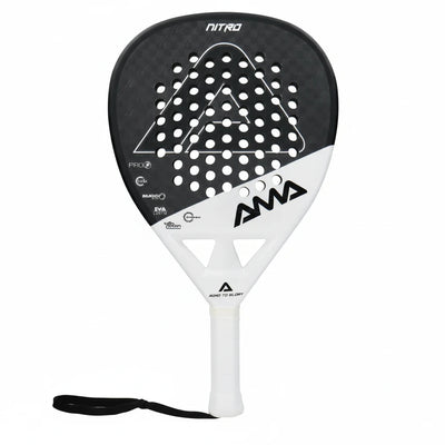 Raquette de Padel AMASPORT P43-12K Carbone Blanc/Noir