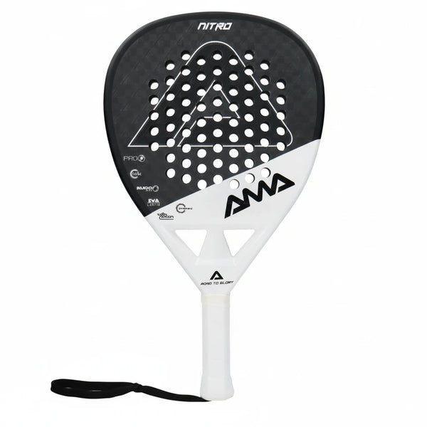 Raquette de Padel AMASPORT P43-12K Carbone Blanc/Noir