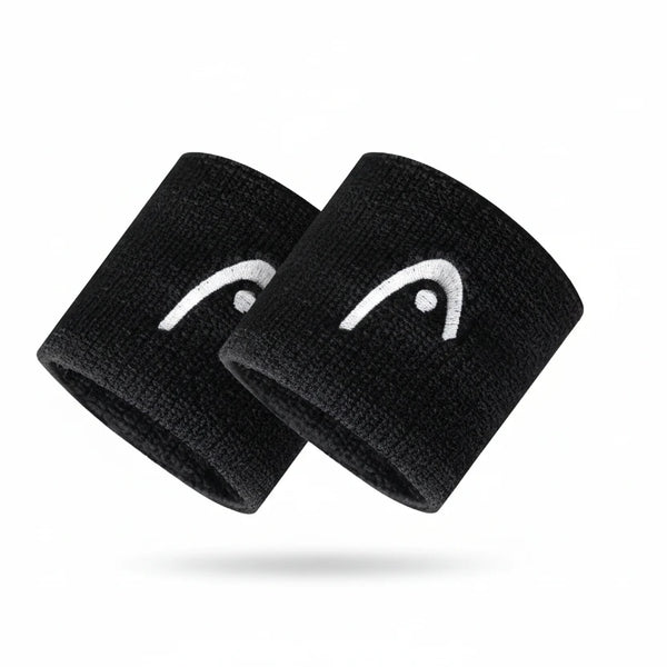 Poignet HEAD Padel 6,35/12,7 cm - Serre-Poignet Coton Anti-Transpiration
