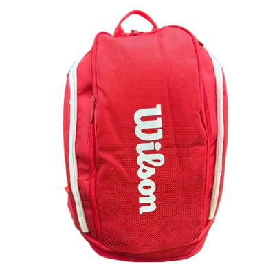 Sac de Tennis Wilson Super Tour Pro Staff 9 Raquettes - Thermoguard Rouge