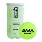 Balles Padel AMASPORT Professionnelles - Haute Élasticité Résistantes (Lot de 2 Tubes)