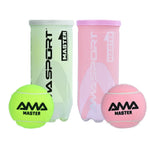 Balles Padel AMASPORT Professionnelles - Haute Élasticité Résistantes (Lot de 2 Tubes)