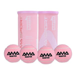 Balles Padel AMASPORT Professionnelles - Haute Élasticité Résistantes (Lot de 2 Tubes)